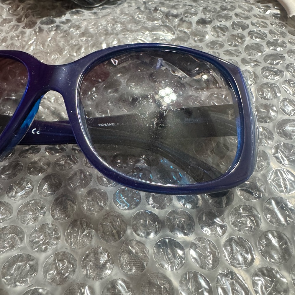 CHANEL CC Sunglasses 5183 Blue CC square-frame sunglasses Fashion Luxury VINTAGE - Picture 15 of 17
